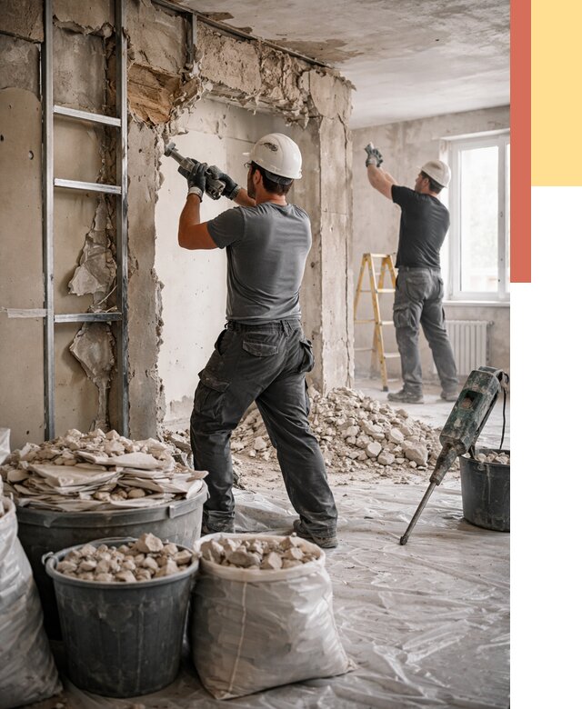 Демонтажные работы в Бугульме от 2729 руб. — услуги и цена под ключ | ОТДЕЛОЧНИК-Бгл