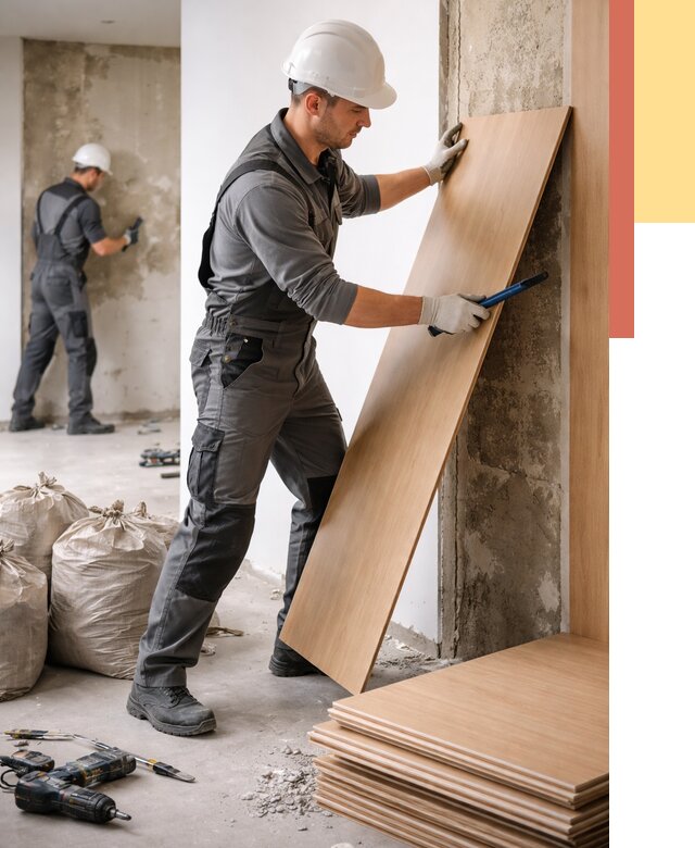 Демонтаж стеновых панелей в Бугульме от 3538 руб. за м² быстро и недорого | ОТДЕЛОЧНИК-Бгл