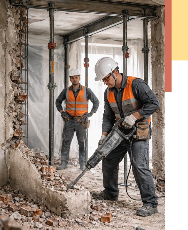 Снос несущих стен в Бугульме от 10361 руб. — демонтаж несущей стены под ключ | ОТДЕЛОЧНИК-Бгл