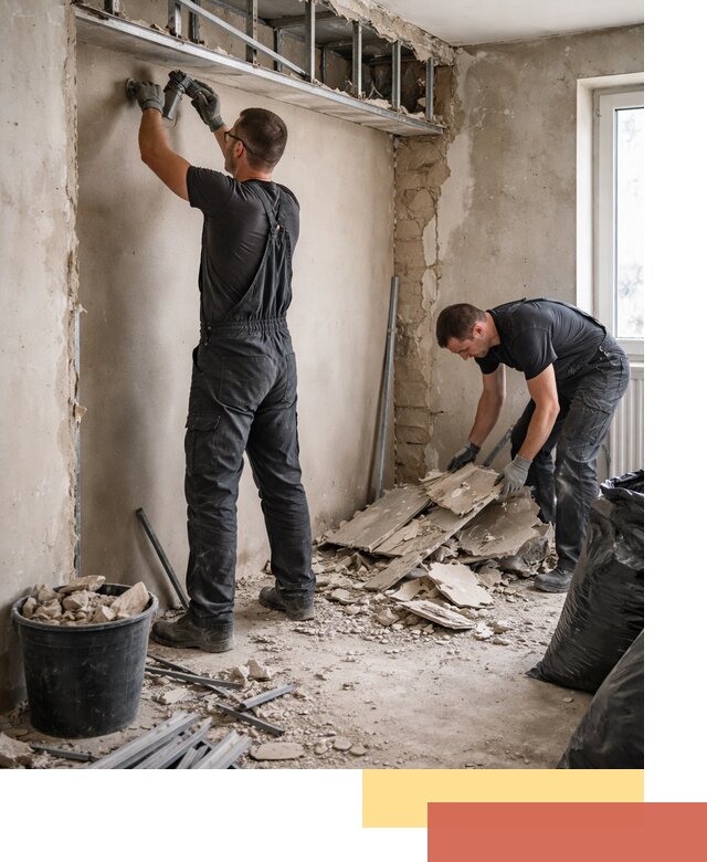 Демонтаж короба из гипсокартона в Бугульме быстро и аккуратно