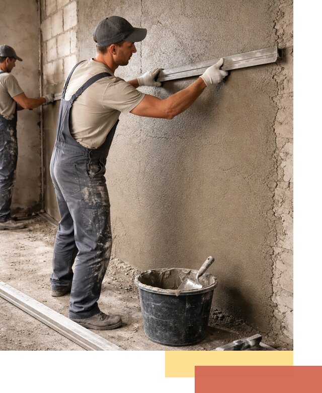 Штукатурка стен цементно-песчаная в Бугульме профессионально