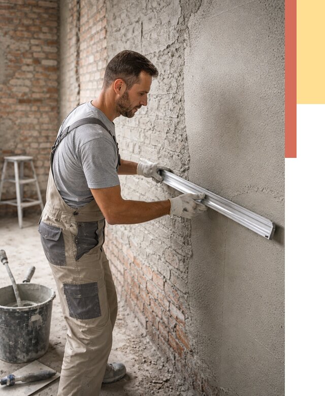 Штукатурка кирпичных стен в Бугульме от 4549 руб/м2 — быстро и недорого | ОТДЕЛОЧНИК-Бгл