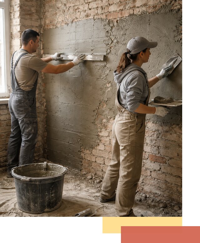 Штукатурка кирпичных стен в Бугульме — качественно и надежно