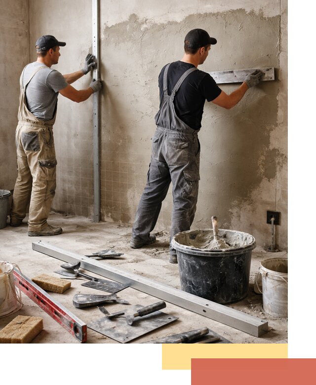 Профессиональная штукатурка стен под плитку в Бугульме