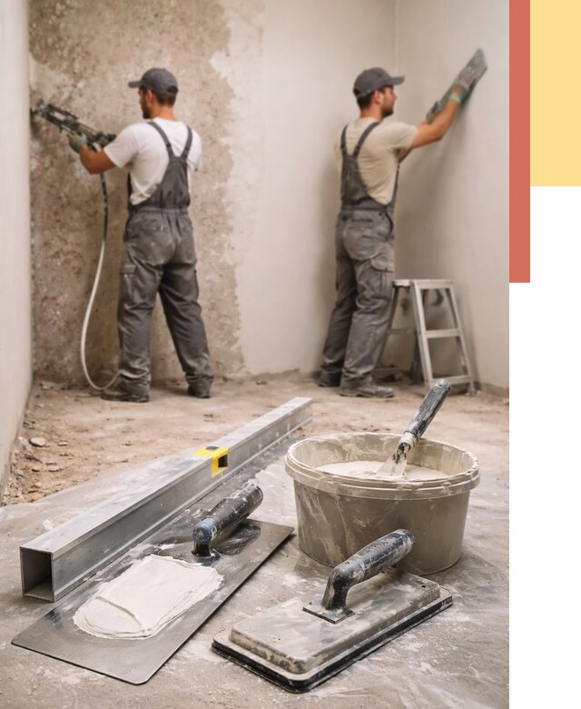 Штукатурка стен под обои в Бугульме от 4549 руб./м2 — выравнивание под обои | ОТДЕЛОЧНИК-Бгл