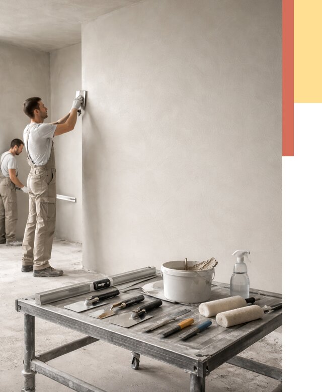 Штукатурка стен под покраску в Бугульме от 4549 руб./м² — качественно и недорого | ОТДЕЛОЧНИК-Бгл