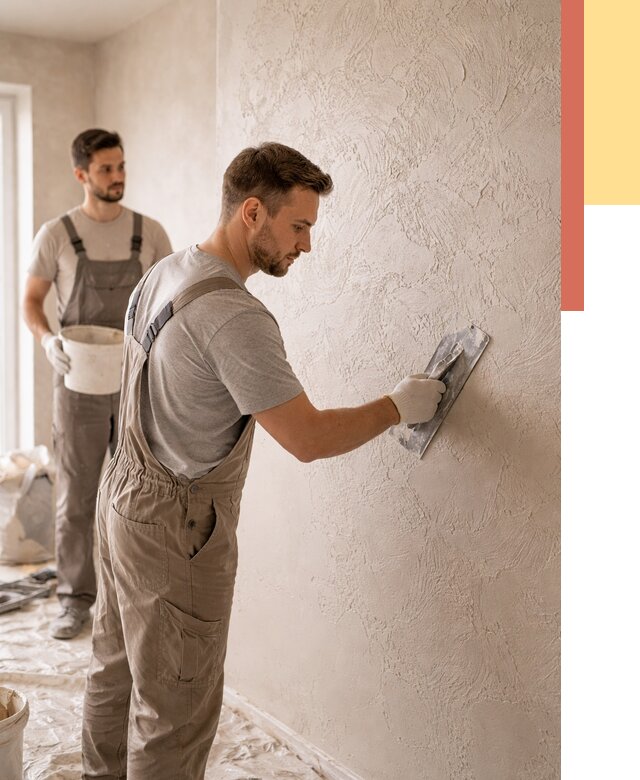 Фактурная штукатурка стен в Бугульме от 4245 руб./м² — заказать под ключ | ОТДЕЛОЧНИК-Бгл