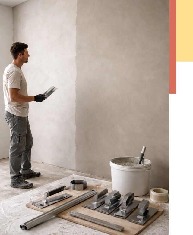 Нанесение микроцемента на стены в Бугульме от 3235 руб./м2 под ключ | ОТДЕЛОЧНИК-Бгл