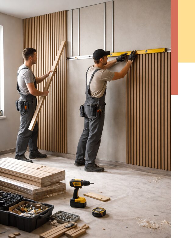 Монтаж реечных панелей на стены в Бугульме от 1213 руб. — быстро и недорого | ОТДЕЛОЧНИК-Бгл