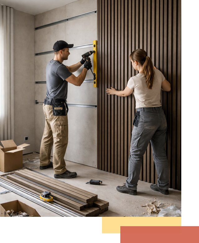 Монтаж реечных панелей на стены в Бугульме