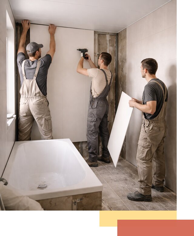 Отделка ванной панели ПВХ профессионально в Бугульме