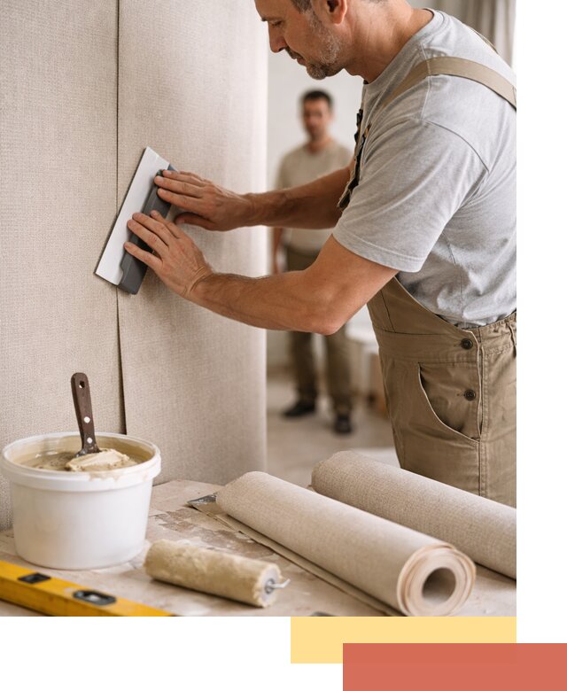 Поклейка текстильных обоев в Бугульме профессионально и аккуратно