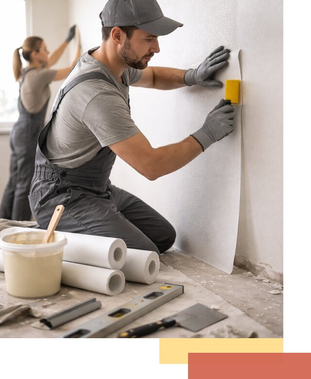 Поклейка стеклообоев профессионально в Бугульме