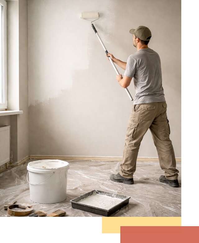 Покраска стен латексной краской в Бугульме качественно и быстро