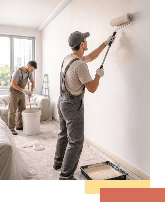 Покраска стен в офисе в Бугульме — быстрый и качественный ремонт