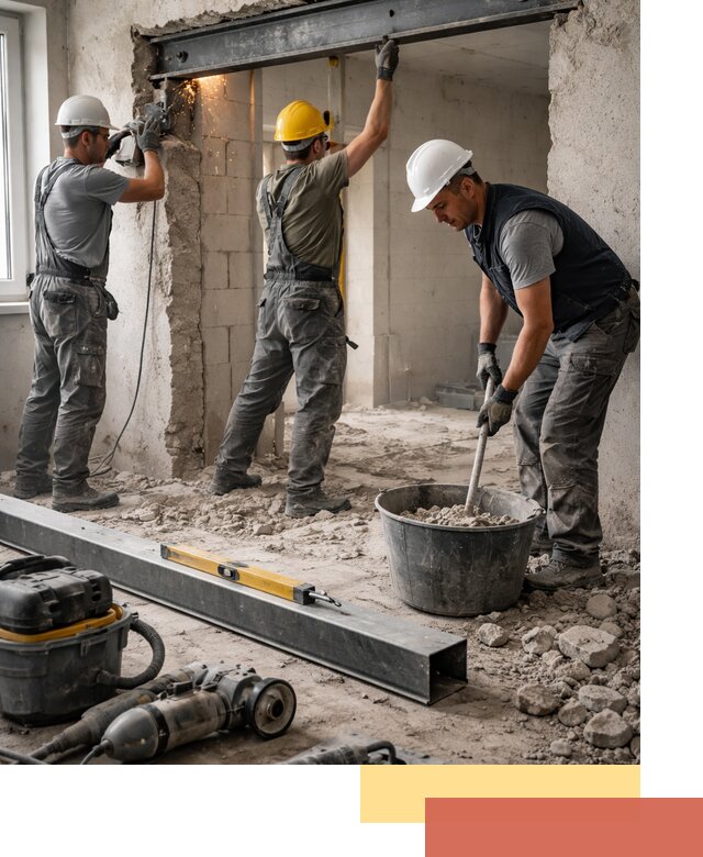 Создание проемов в стенах и несущих конструкциях в Бугульме