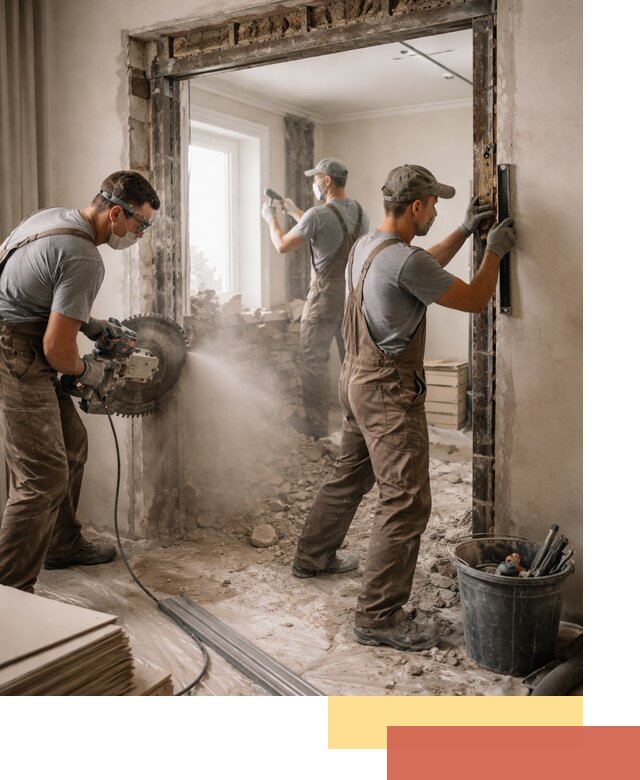 Расширение дверного проема под установку новой двери в Бугульме