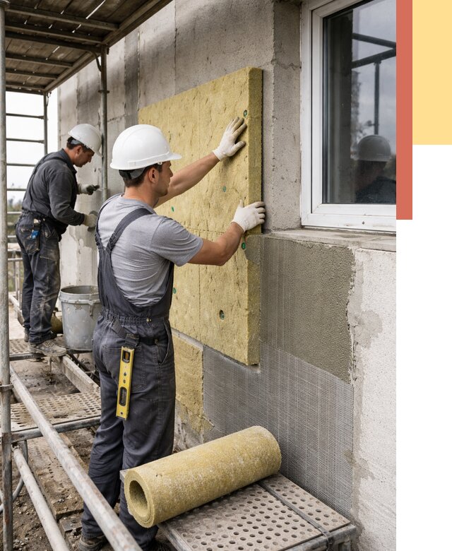 Утепление стен в Бугульме от 4346 руб. под ключ — быстро и недорого | ОТДЕЛОЧНИК-Бгл