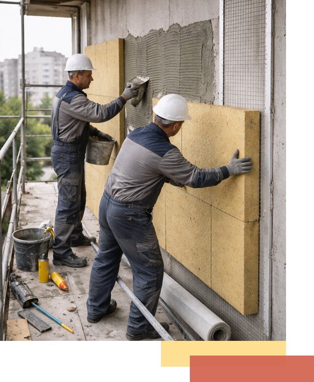 Утепление стен зданий и домов в Бугульме качественно и надежно