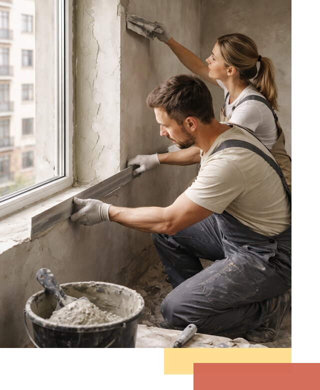 Штукатурка откосов дверей и окон профессионально в Бугульме