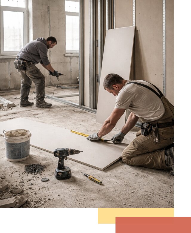 Кладка перегородок из ПГП под ключ в Бугульме