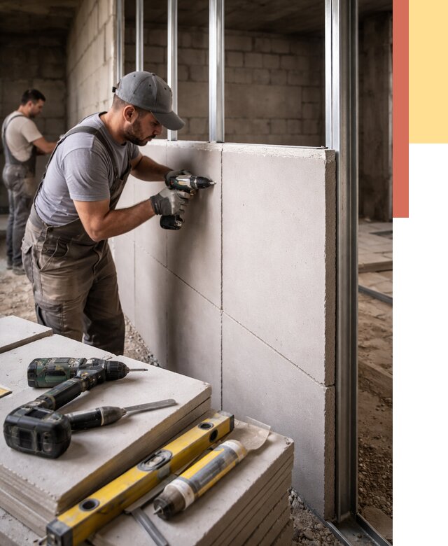 Кладка влагостойких перегородок ПГП в Бугульме от 1213 руб. под ключ | ОТДЕЛОЧНИК-Бгл