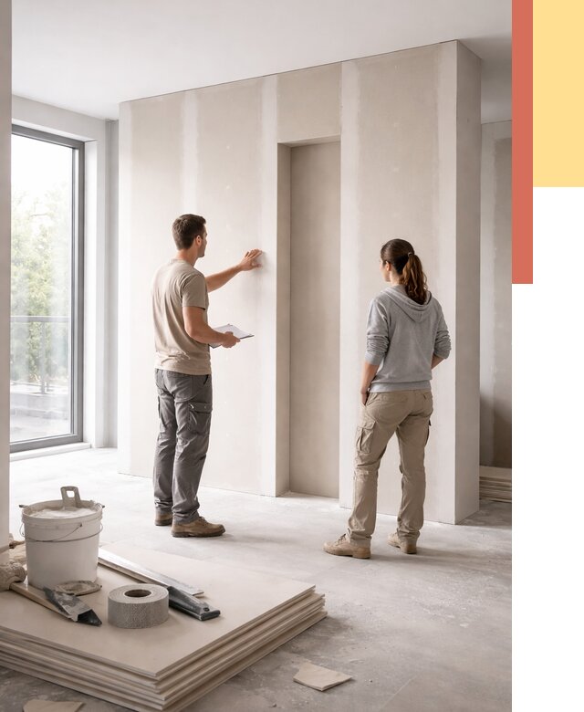 Зонирующая перегородка из гипсокартона в Бугульме от 2830 руб. под ключ | ОТДЕЛОЧНИК-Бгл