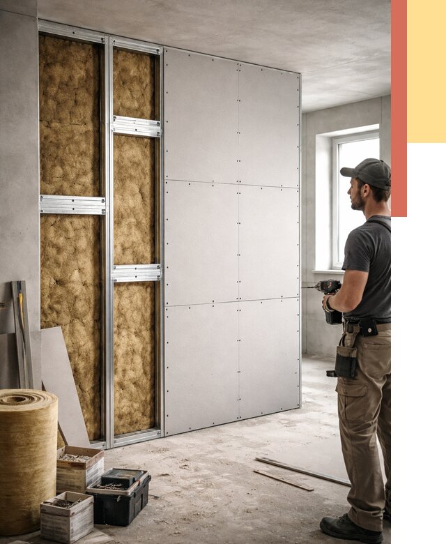 Усиленная перегородка под навеску в Бугульме от 12938 руб. — монтаж под ключ | ОТДЕЛОЧНИК-Бгл