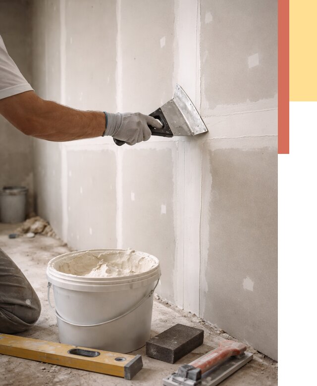 Шпаклевка перегородок из гипсокартона в Бугульме от 2527 руб. — услуги ОТДЕЛОЧНИК-Бгл