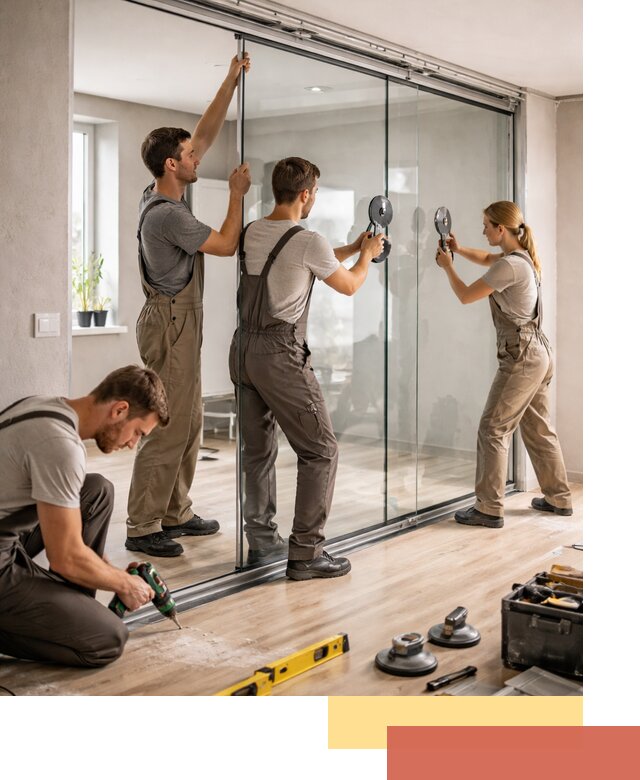 Изготовление стеклянных перегородок на заказ в Бугульме