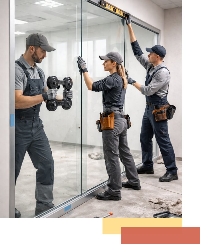 Профессиональный монтаж стеклянных перегородок в Бугульме