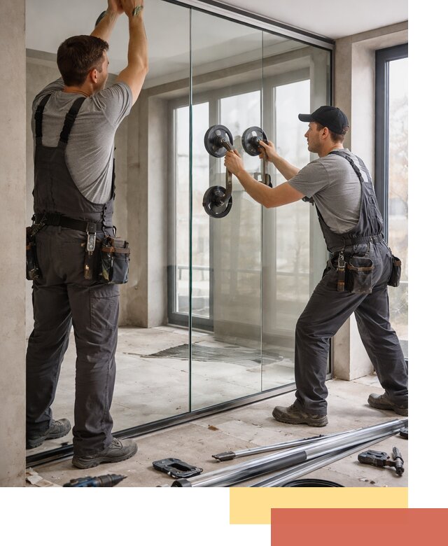 Цельностеклянные перегородки под ключ в Бугульме