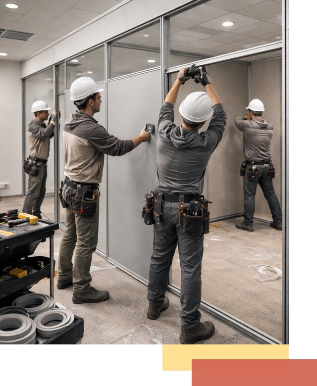 Мобильные офисные перегородки под ключ в Бугульме