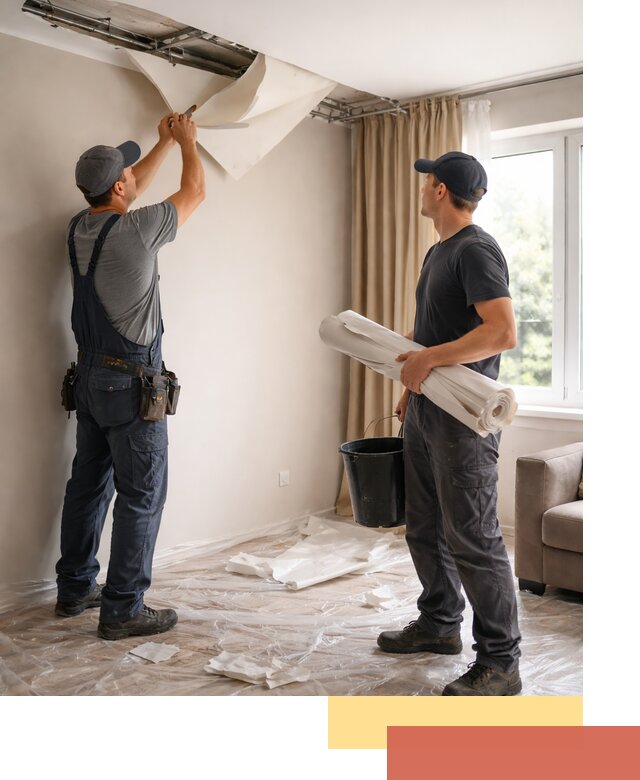 Демонтаж натяжного потолка в Бугульме быстро и аккуратно