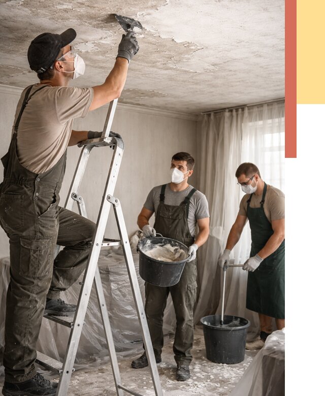 Удаление побелки с потолка в Бугульме от 2527 руб. быстро и недорого | ОТДЕЛОЧНИК-Бгл