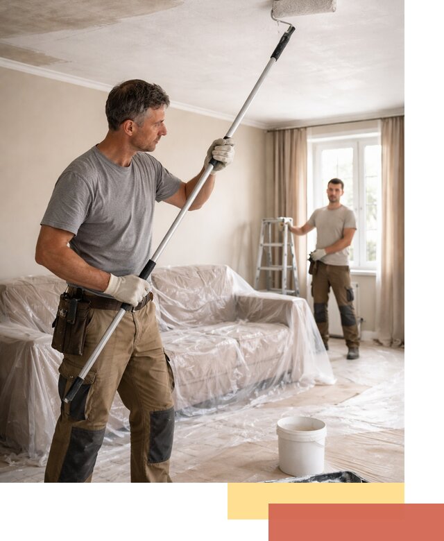 Грунтовка потолка в Бугульме — подготовка под покраску и отделку