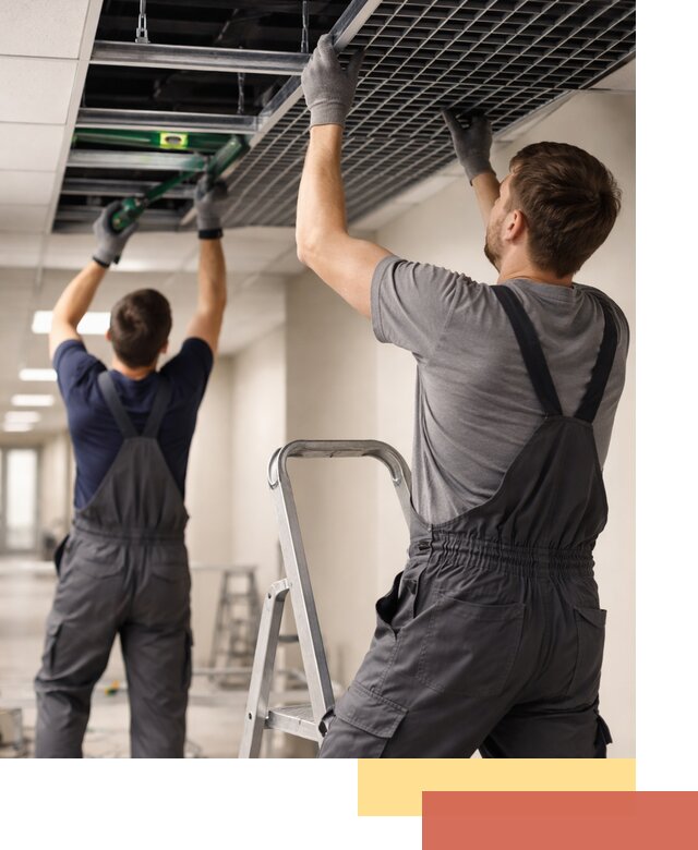 Монтаж потолка Грильято в Бугульме: установка под ключ качественно