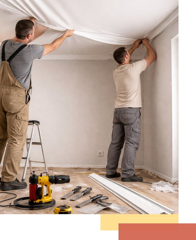 Монтаж ПВХ натяжного потолка в Бугульме качественно и быстро