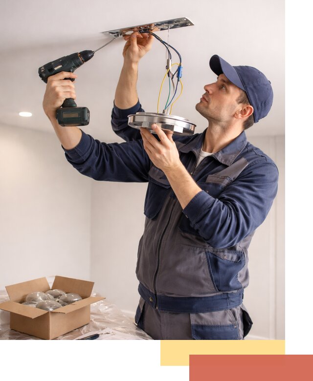 Установка люстры в натяжной потолок в Бугульме