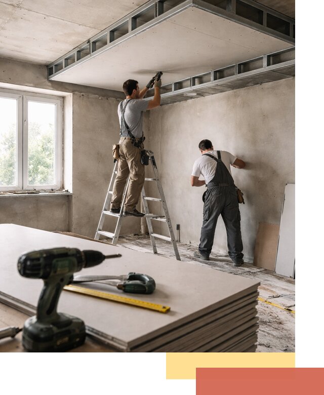 Двухуровневый потолок из гипсокартона в Бугульме