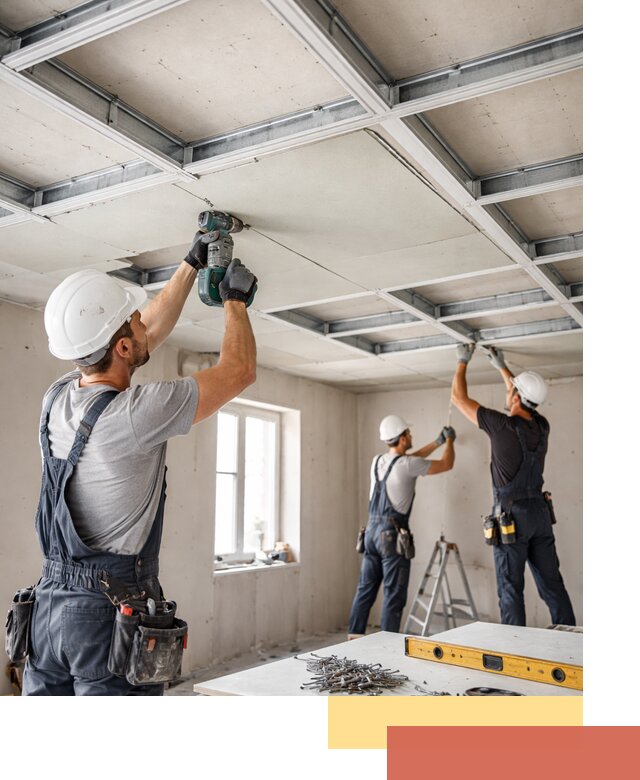 Кессонный потолок из гипсокартона под ключ в Бугульме