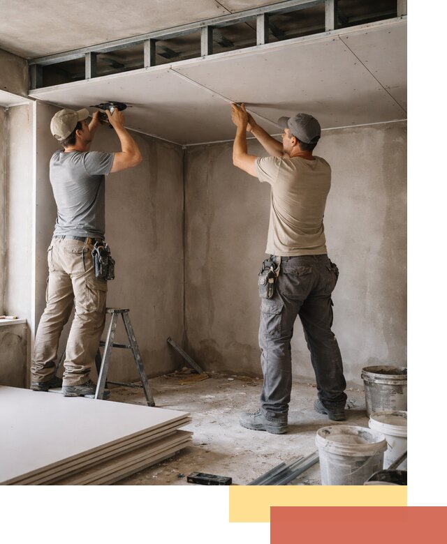 Короб из гипсокартона на потолке под ключ в Бугульме