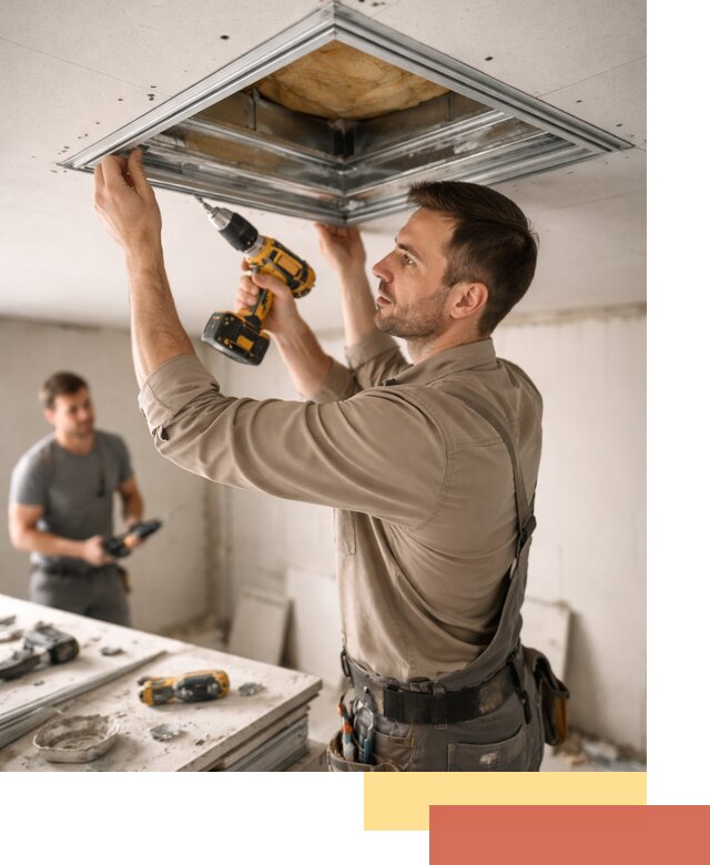 Монтаж люка в потолок из ГКЛ в Бугульме