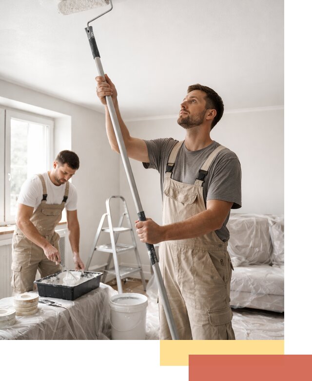 Покраска потолка водоэмульсионной краской в Бугульме