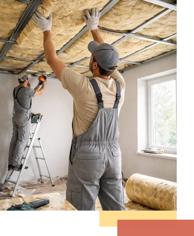 Утепление потолка под ключ в Бугульме качественно и быстро