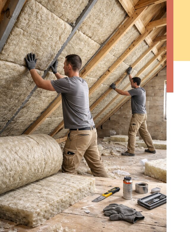 Утепление потолка минватой в Бугульме от 1466 руб. — быстро и недорого | ОТДЕЛОЧНИК-Бгл