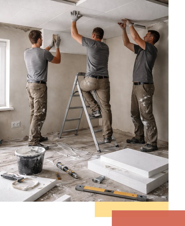 Утепление потолка пенопластом в Бугульме быстро и качественно