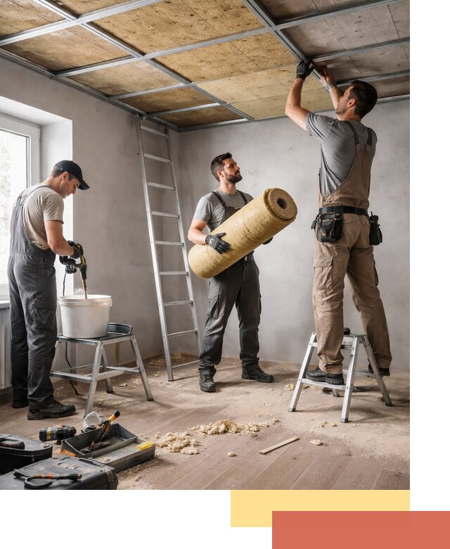 Шумоизоляция потолка в Бугульме: профессиональный монтаж и отделка